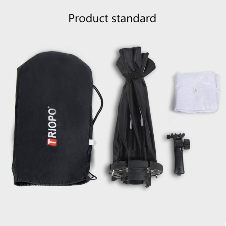 TRIOPO KS2-90 90cm Fast Loading Speedlite Flash Octagon Parabolic Softbox Diffuser (Black) - free shipping - PMC TechLife - Order now!