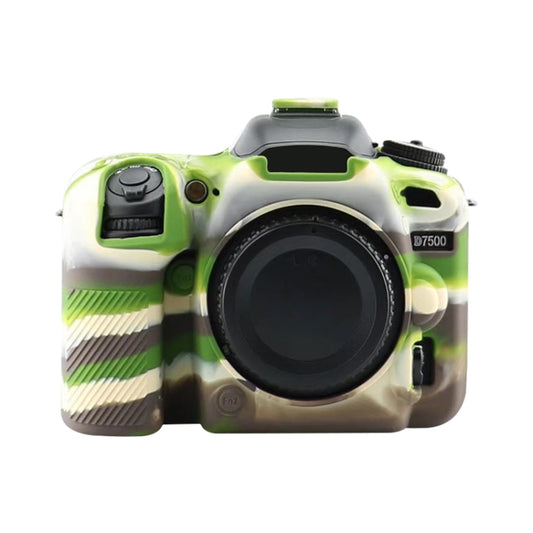 Soft Silicone Protective Case for Nikon D7500 (Camouflage) - Protective Case by PMC Jewellery | Online Shopping South Africa | PMC Jewellery | Buy Now Pay Later Mobicred