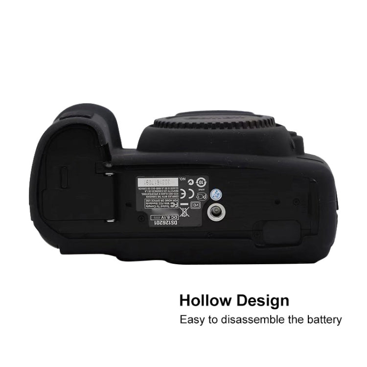 For Canon EOS 5D Mark II Soft Silicone Protective Case(Black) - Protective Case by PMC TechLife | Online Shopping South Africa | PMC TechLife