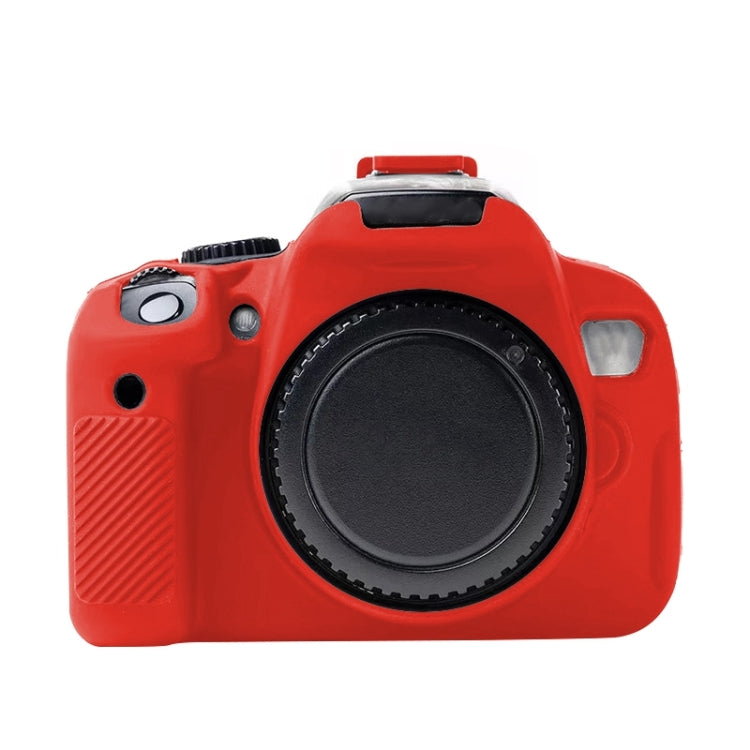 For Canon EOS 600D Soft Silicone Protective Case(Red) - Protective Case by PMC TechLife | Online Shopping South Africa | PMC TechLife | Buy Now Pay Later Mobicred