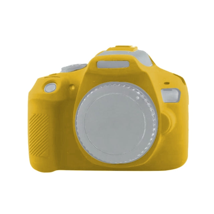 Soft Silicone Protective Case for Canon EOS 2000D (Yellow) - Protective Case by PMC TechLife | Online Shopping South Africa | PMC TechLife | Buy Now Pay Later Mobicred