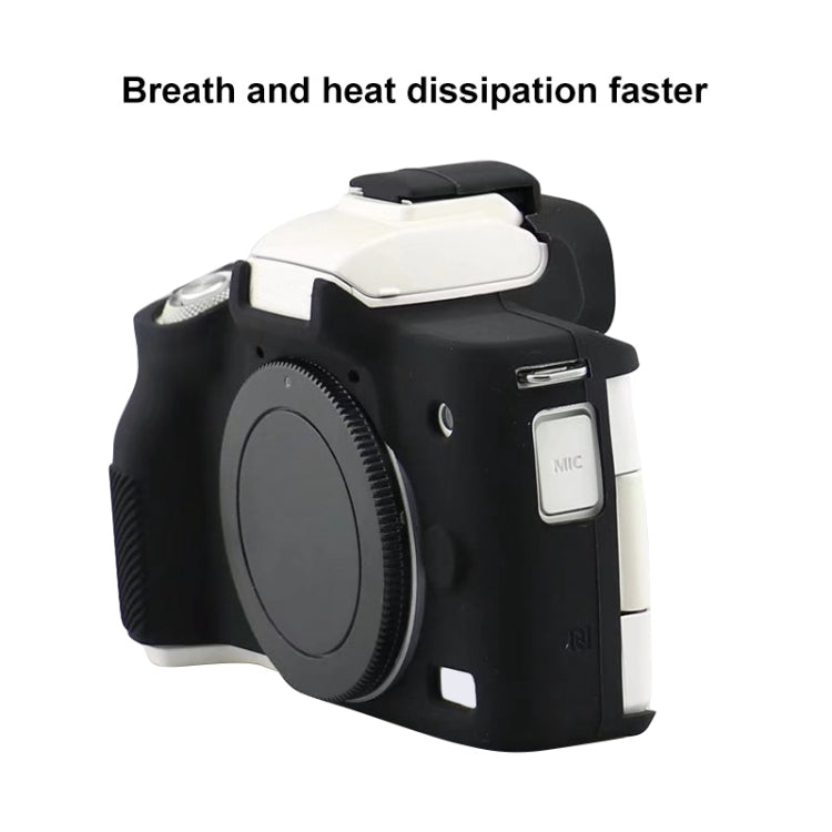For Canon EOS M50 Mark II / M50 II Soft Silicone Protective Case(Coffee) - Protective Case by PMC TechLife | Online Shopping South Africa | PMC TechLife | Buy Now Pay Later Mobicred
