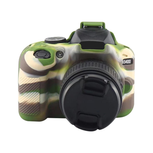 Soft Silicone Protective Case for Nikon D3400 / D3300 (Camouflage) - Protective Case by PMC Jewellery | Online Shopping South Africa | PMC Jewellery | Buy Now Pay Later Mobicred