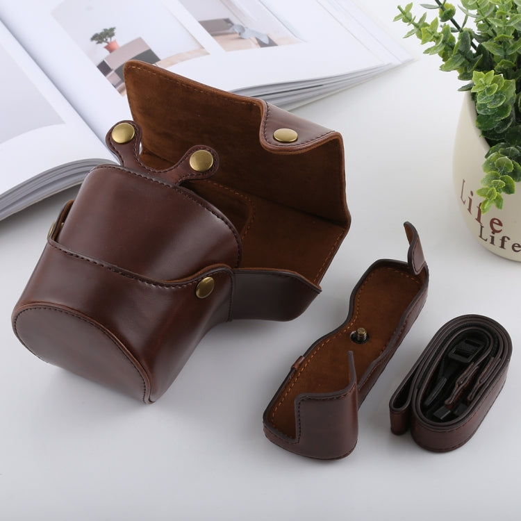 Full Body Camera PU Leather Case Bag with Strap for FUJIFILM X-T3(Coffee) - free shipping - PMC TechLife - Order now!