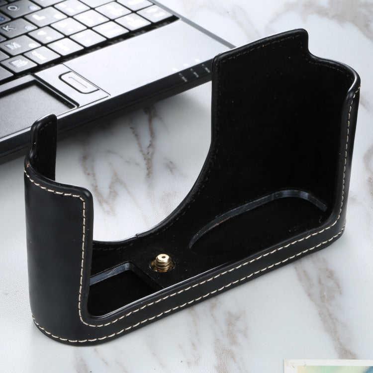 1/4 inch Thread PU Leather Camera Half Case Base for Leica Q2(Black) - Half Case by PMC TechLife | Online Shopping South Africa | PMC TechLife | Buy Now Pay Later Mobicred