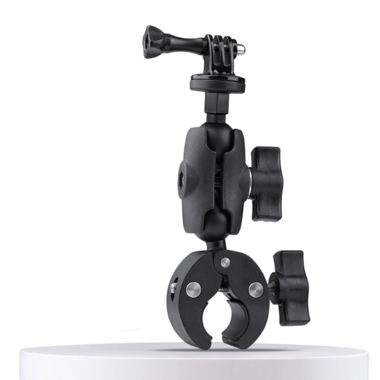 360 Rotation Adjustable Action Camera Bike Motorcycle Handlebar Holder(Black) - Bicycle Handlebar Mount by PMC TechLife | Online Shopping South Africa | PMC TechLife | Buy Now Pay Later Mobicred