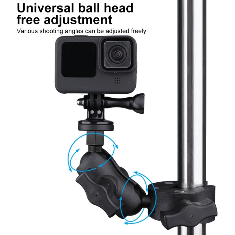 360 Rotation Adjustable Action Camera Bike Motorcycle Handlebar Holder(Black) - Bicycle Handlebar Mount by PMC TechLife | Online Shopping South Africa | PMC TechLife | Buy Now Pay Later Mobicred