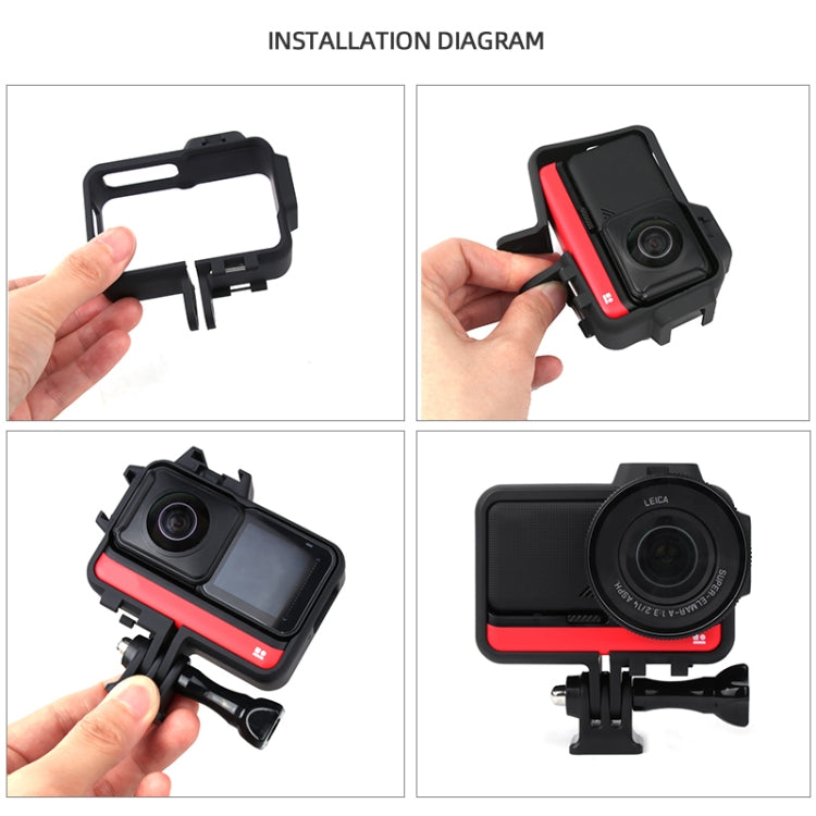 Plastic Frame Case for Insta360 One RS 4K / Twin Edition - Mount & Holder by PMC TechLife | Online Shopping South Africa | PMC TechLife | Buy Now Pay Later Mobicred