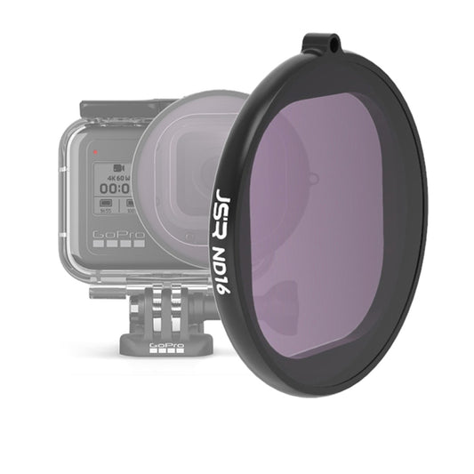 JSR Round Housing ND16 Lens Filter for GoPro HERO8 Black - Lens Filter by JSR | Online Shopping South Africa | PMC Jewellery | Buy Now Pay Later Mobicred