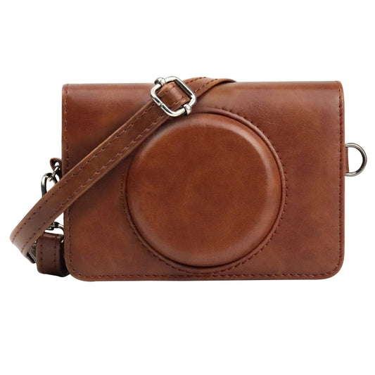 For Kodak Mini Shot2 Retro / C210R instax Full Body Camera PU Leather Case Bag with Strap (Brown) - Leather Bag by PMC Jewellery | Online Shopping South Africa | PMC Jewellery | Buy Now Pay Later Mobicred