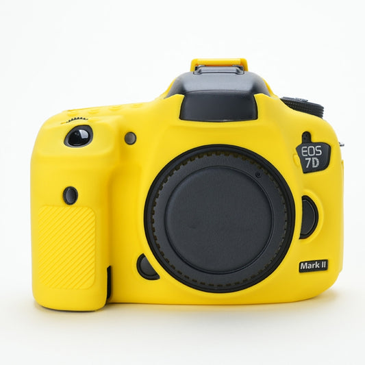 For Canon EOS 7D Mark II Soft Silicone Protective Case (Yellow) - Protective Case by PMC Jewellery | Online Shopping South Africa | PMC Jewellery | Buy Now Pay Later Mobicred