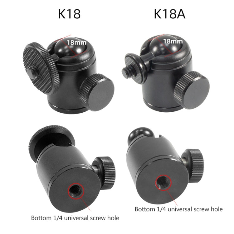 BEXIN K18A Mini 360 Degree Rotation Panoramic Metal Ball Head - free shipping - PMC TechLife - Order now!