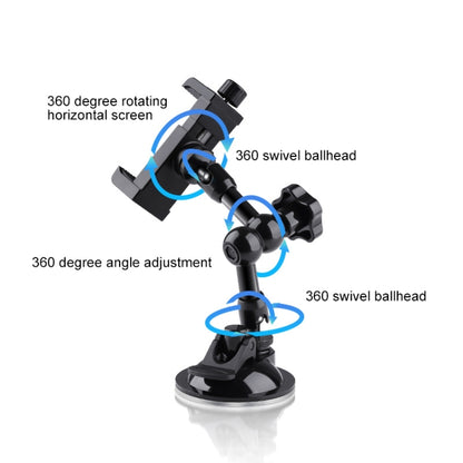 27cm Single Suction Cup Articulating Friction Magic Arm Phone Clamp Mount (Black) - Holder by PMC Jewellery | Online Shopping South Africa | PMC Jewellery | Buy Now Pay Later Mobicred