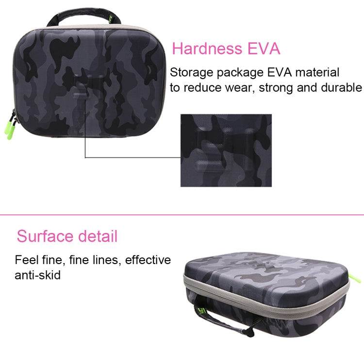 Camouflage Pattern EVA Shockproof Waterproof Portable Case for GoPro Hero11 Black / HERO10 Black / HERO9 Black / HERO8 Black /7 /6 /5 /4 /3+ /3 /2 /1, DJI Osmo Action and Other Action Cameras Accessories, Size: 27cm x 19cm x 7cm - Carry Cases by PMC Jewellery | Online Shopping South Africa | PMC Jewellery | Buy Now Pay Later Mobicred