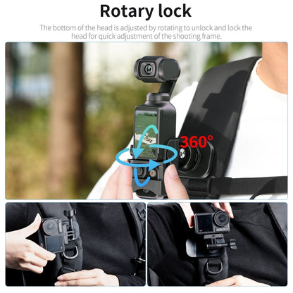 STARTRC 360 Degree Rotation Backpack Clip Magnetic Suction Mount (Black) - Case & Bags by STARTRC | Online Shopping South Africa | PMC Jewellery | Buy Now Pay Later Mobicred