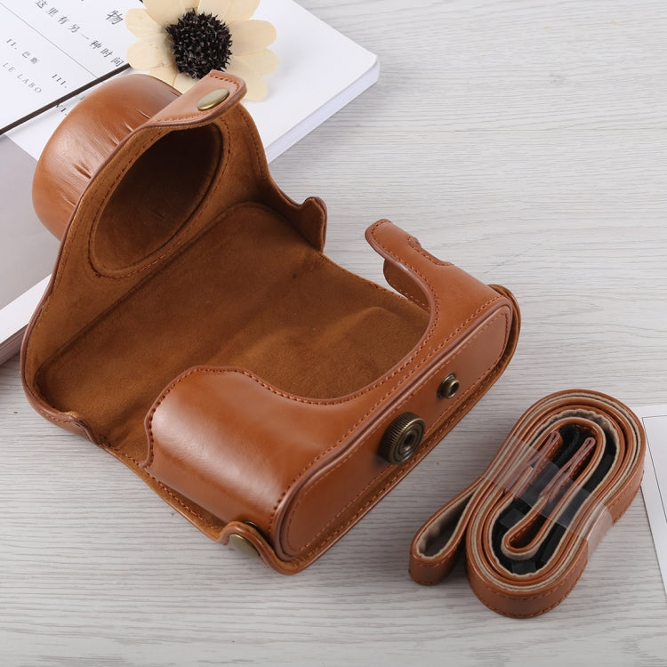Full Body Camera PU Leather Case Bag with Strap for Fujifilm X100F (Brown) - free shipping - PMC TechLife - Order now!