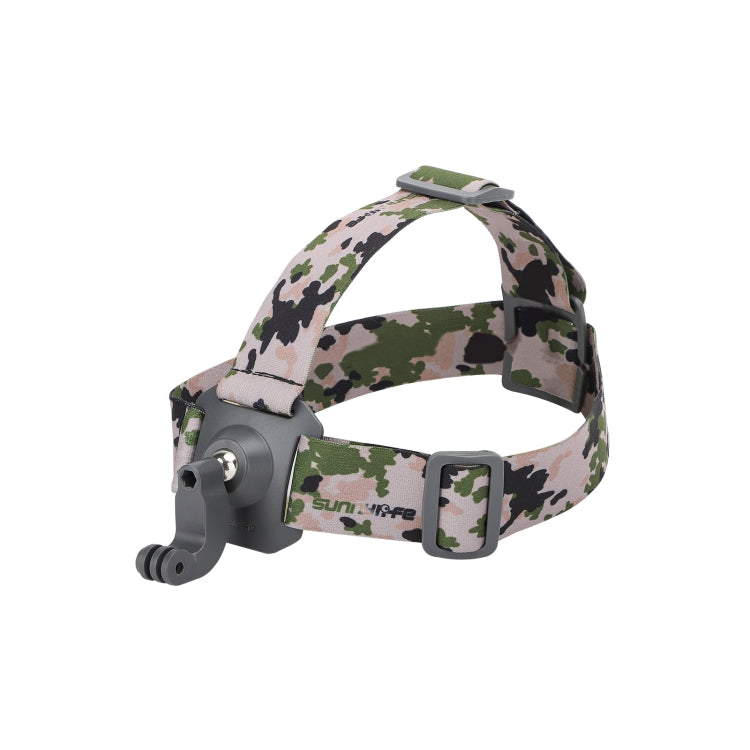 Sunnylife TD672 360 Rotation Adjustable Head Strap Vlog POV Mount Belt for GoPro, Insta360, DJI Osmo Action and Other Action Cameras (Camouflage) - Head Belt by Sunnylife | Online Shopping South Africa | PMC Jewellery | Buy Now Pay Later Mobicred