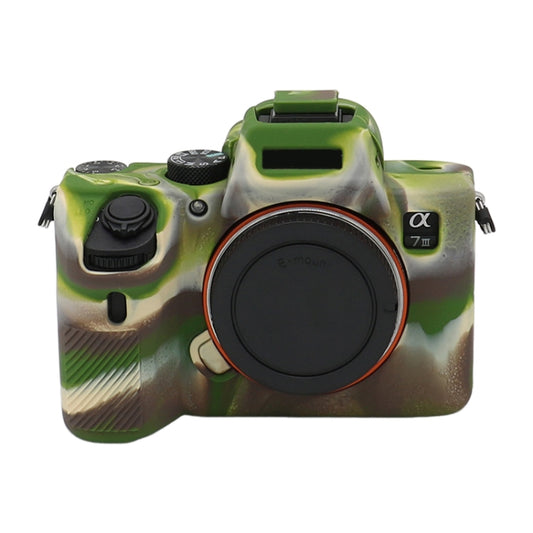 For Sony A7 III / ILCE-7M3 / A7R III Soft Silicone Protective Case(Camouflage) - Protective Case by PMC Jewellery | Online Shopping South Africa | PMC Jewellery | Buy Now Pay Later Mobicred