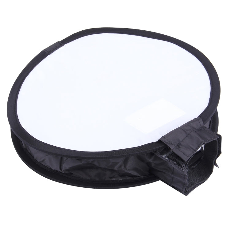 30cm Universal Round Style Flash Folding Soft Box, Without Flash Light Holder(Black + White) - free shipping - PMC TechLife - Order now!