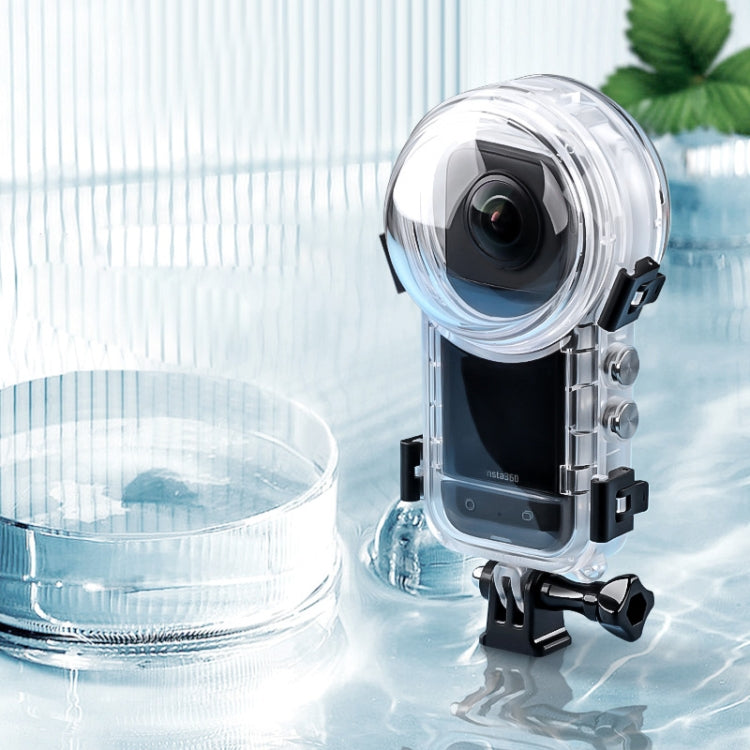 For Insta360 X3 Camera 50m Waterproof Sealed Diving Case (Transparent) - Case & Bags by PMC TechLife | Online Shopping South Africa | PMC TechLife | Buy Now Pay Later Mobicred