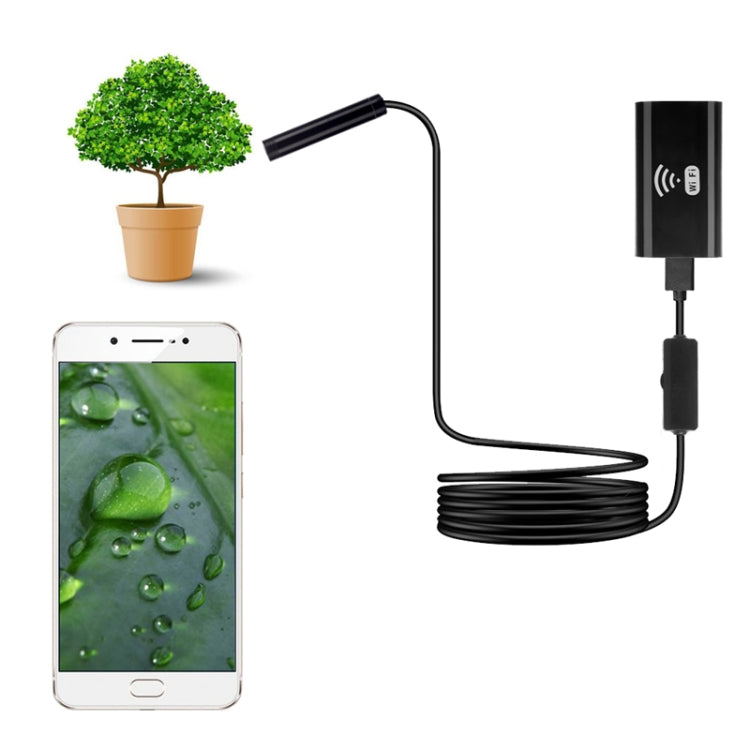 F99 HD Mobile Phone Endoscope, 8mm Waterproof Pipe Endoscope, Wifi Version, Flexible Cord, Length: 2m (Black) -  by PMC Jewellery | Online Shopping South Africa | PMC Jewellery | Buy Now Pay Later Mobicred