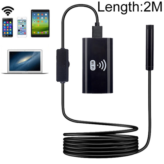 F99 HD Mobile Phone Endoscope, 8mm Waterproof Pipe Endoscope, Wifi Version, Hardwire, Length: 2m (Black) -  by PMC Jewellery | Online Shopping South Africa | PMC Jewellery | Buy Now Pay Later Mobicred