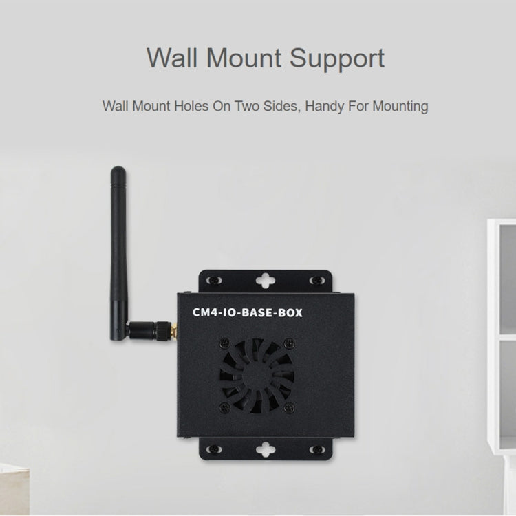 Waveshare Mini IO Board Lite Ver Mini-Computer Base Box with Metal Case & Cooling Fan for Raspberry Pi CM4(US Plug) - free shipping - PMC Jewellery - Order now!