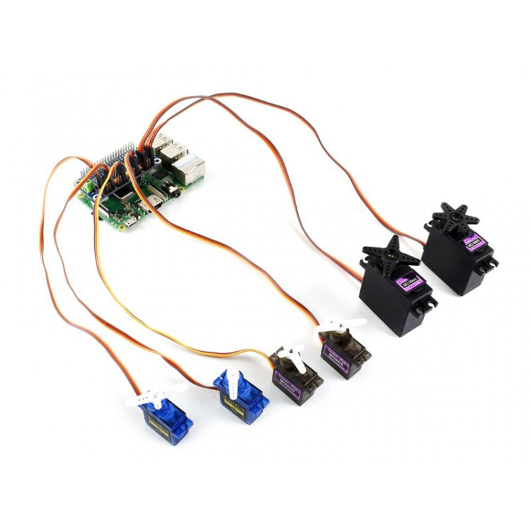 Waveshare 16-Channel 12-bit I2C Servo Driver HAT for Raspberry Pi - Sockets Adapters Accessories by WAVESHARE | Online Shopping South Africa | PMC Jewellery | Buy Now Pay Later Mobicred