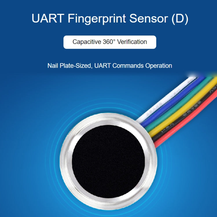 Waveshare Round UART Capacitive Fingerprint Sensor - Modules Expansions Accessories by WAVESHARE | Online Shopping South Africa | PMC TechLife | Buy Now Pay Later Mobicred