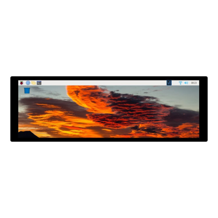 WAVESHARE 7.9 inch Capacitive Touch Display For Raspberry Pi, 400 x 1280, IPS, DSI Interface - free shipping - PMC Jewellery - Order now!
