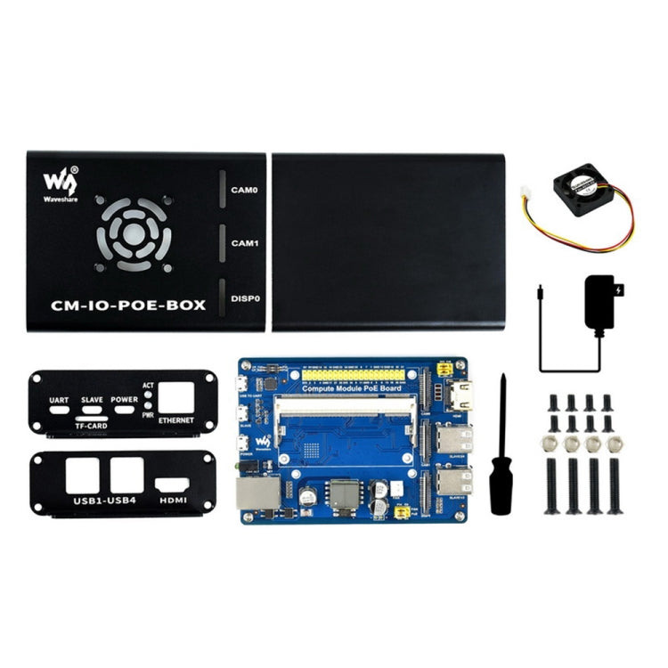 Waveshare Mini-Computer for Raspberry Pi CM(EU Plug) - Mini PC Accessories by PMC Jewellery | Online Shopping South Africa | PMC Jewellery | Buy Now Pay Later Mobicred