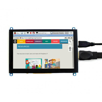 WAVESHARE 5 Inch HDMI LCD (H) 800x480 Touch Screen  for Raspberry Pi Supports Various Systems - LCD & LED Display Module by PMC Jewellery | Online Shopping South Africa | PMC Jewellery | Buy Now Pay Later Mobicred