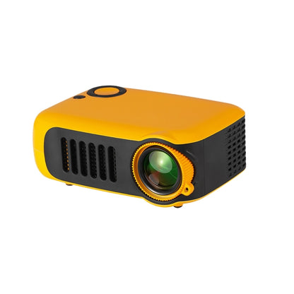 A2000 Portable Projector 800 Lumen LCD Home Theater Video Projector, Support 1080P, UK Plug (Yellow) - LED Projector by PMC Jewellery | Online Shopping South Africa | PMC Jewellery | Buy Now Pay Later Mobicred