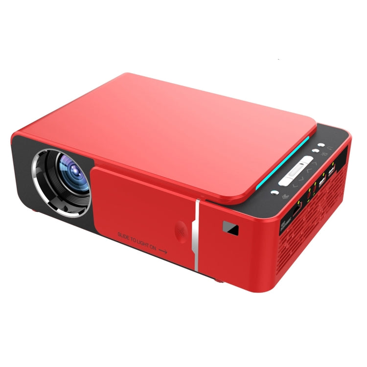 T6 2000ANSI Lumens 1080P LCD Mini Theater Projector, Phone Version, UK Plug(Red) - LED Projector by PMC Jewellery | Online Shopping South Africa | PMC Jewellery | Buy Now Pay Later Mobicred