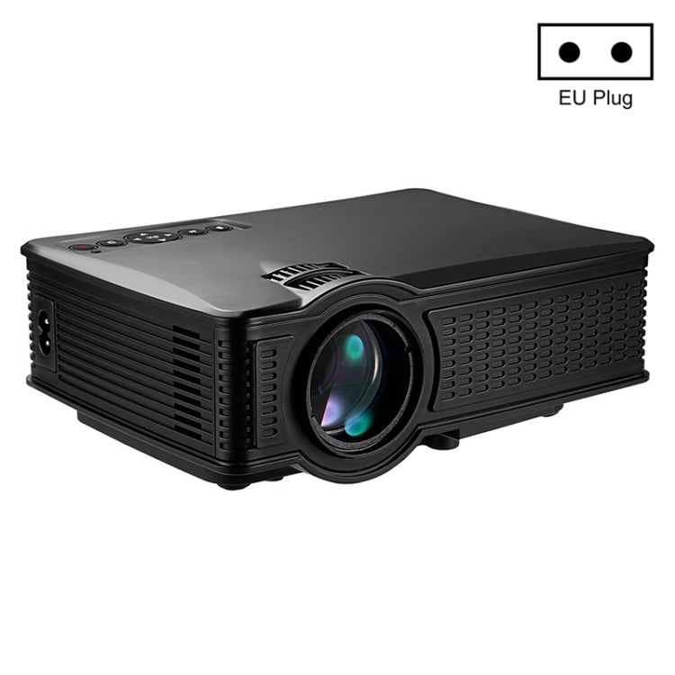 LY-40 1800 Lumens 1280 x 800 Home Theater LED Projector with Remote Control, EU Plug (Black) - LED Projector by PMC Jewellery | Online Shopping South Africa | PMC Jewellery | Buy Now Pay Later Mobicred