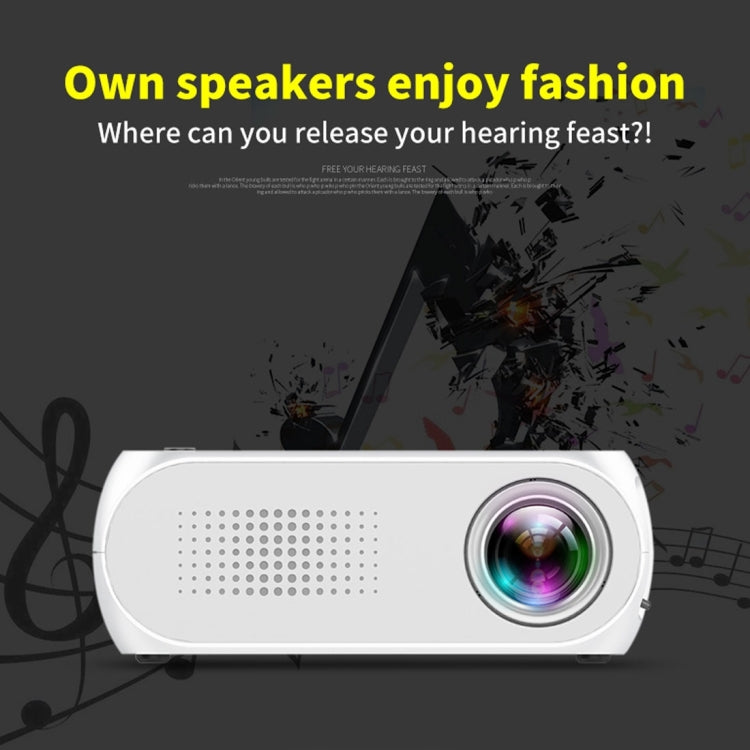 YG320 320*240 Mini LED Projector Home Theater, Support HDMI & AV & SD & USB (White) - Mini Projector by PMC Jewellery | Online Shopping South Africa | PMC Jewellery | Buy Now Pay Later Mobicred