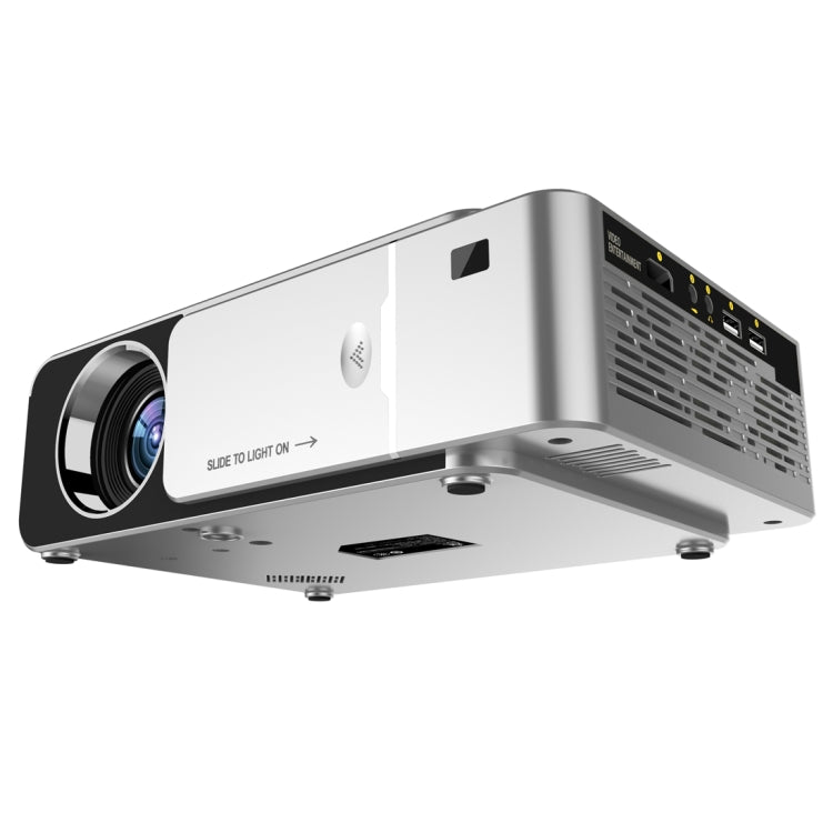 T6 2000ANSI Lumens Mini Theater Projector, Android 7.1 RK3128 Quad Core, 1GB+8GB, US Plug(Silver) - LED Projector by PMC Jewellery | Online Shopping South Africa | PMC Jewellery | Buy Now Pay Later Mobicred