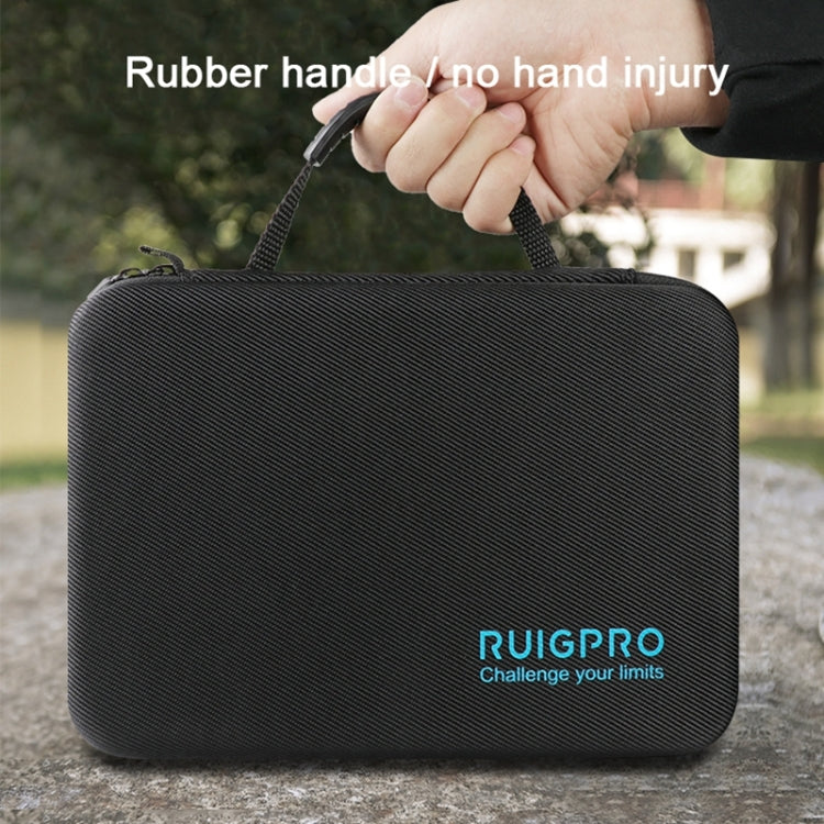 RUIGPRO Shockproof Waterproof Portable Case Box for DJI Osmo Action, Size: 33.5cm x 22.7cm x 6.3cm(Black) - Case & Bags by RUIGPRO | Online Shopping South Africa | PMC Jewellery | Buy Now Pay Later Mobicred