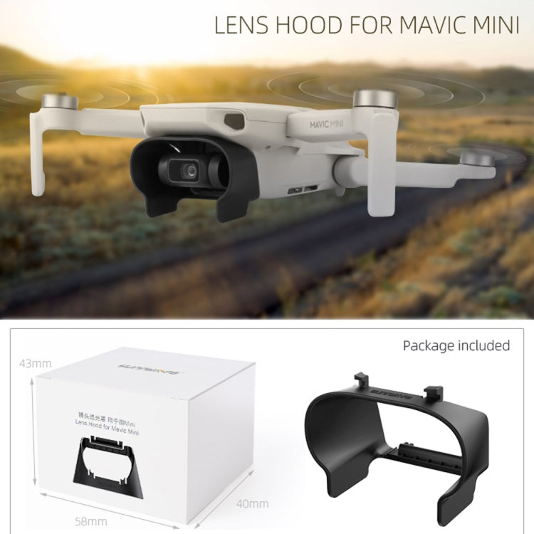 Sunnylife MM-Q9264 Camera Lens Sunshade Anti-glare Hood for DJI Mavic mini (Black) - Other by Sunnylife | Online Shopping South Africa | PMC Jewellery | Buy Now Pay Later Mobicred