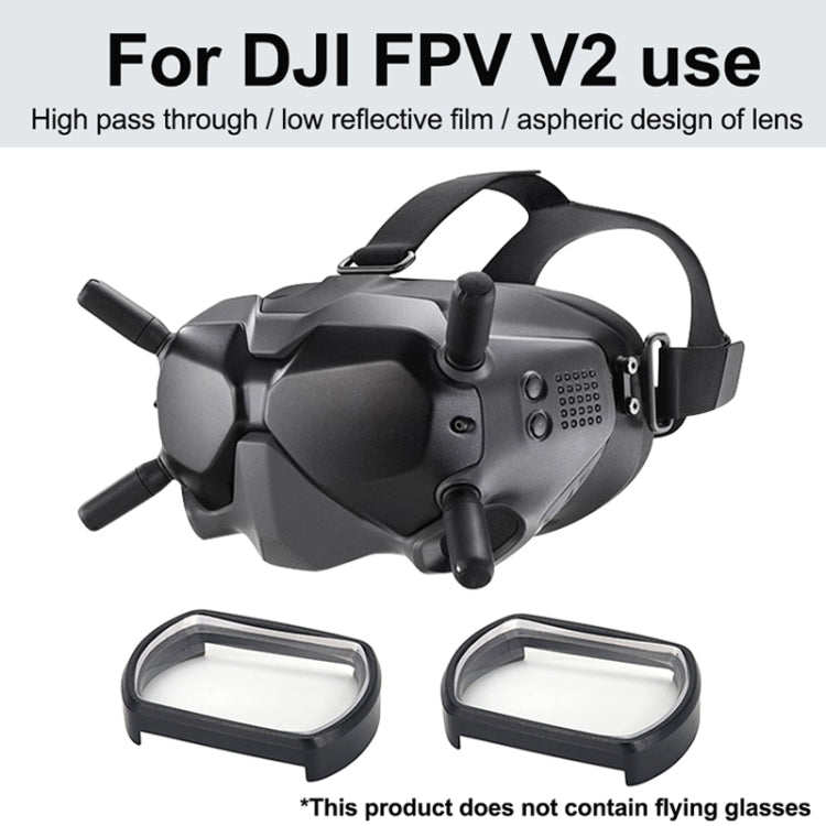RCSTQ 2 PCS 600 Degree Myopia Glasses Lens Vision Correction Aspherical Lens for DJI FPV Goggles V2 - Lens Accessories by RCSTQ | Online Shopping South Africa | PMC TechLife | Buy Now Pay Later Mobicred