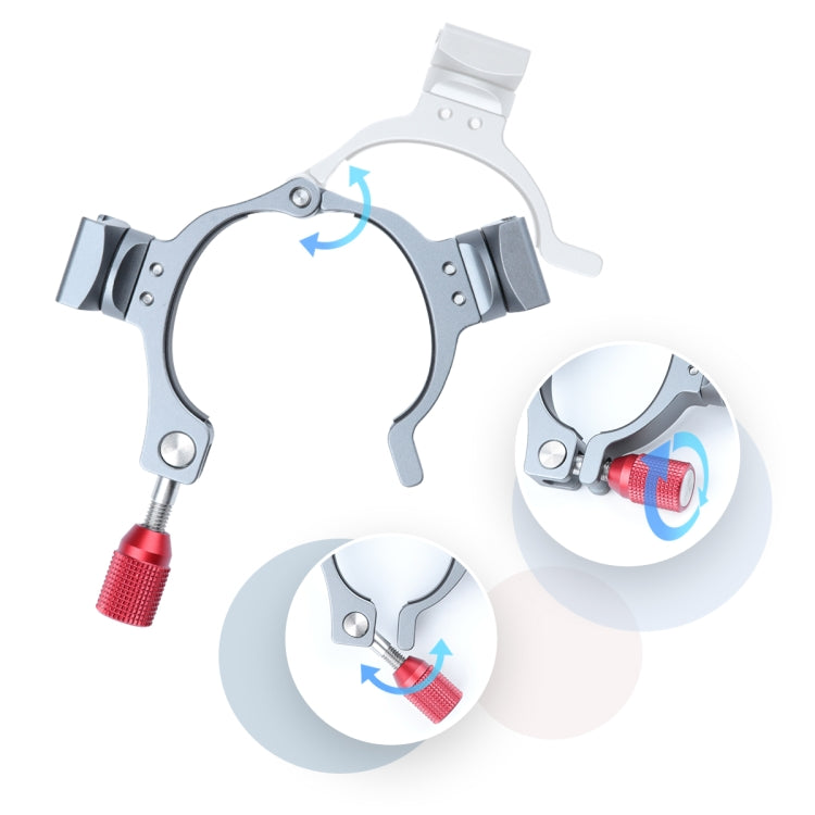 Stabilizer Extension Bracket Ring Adapter with Dual Cold Shoe Base for DJI OM4 / Osmo Mobile 3 -  by PMC TechLife | Online Shopping South Africa | PMC TechLife | Buy Now Pay Later Mobicred