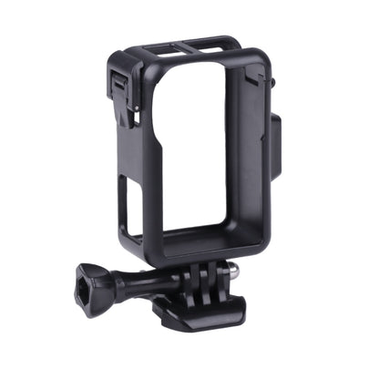 For DJI Osmo Action 3 Vertical Plastic Protective Frame Cage with Cold Shoes (Black) - Protection Frame by PMC Jewellery | Online Shopping South Africa | PMC Jewellery | Buy Now Pay Later Mobicred