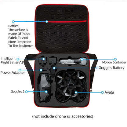 For DJI Avata Squad Shockproof Large Carrying Hard Case Shoulder Storage Bag, Size: 30 x 32 x 13.5cm -  by PMC Jewellery | Online Shopping South Africa | PMC Jewellery | Buy Now Pay Later Mobicred