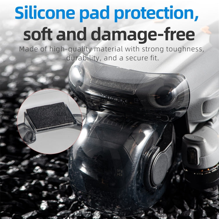 For DJI Air 3S STARTRC Lens Protective Cover Gimbal Cover (Transparent Black) - free shipping - PMC TechLife - Order now!