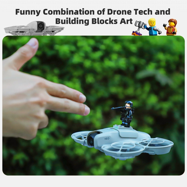 For DJI Neo Sunnylife Building Blocks Adapter Funny Building Bricks Toy Expansion Accessories (Grey) - free shipping - PMC TechLife - Order now!