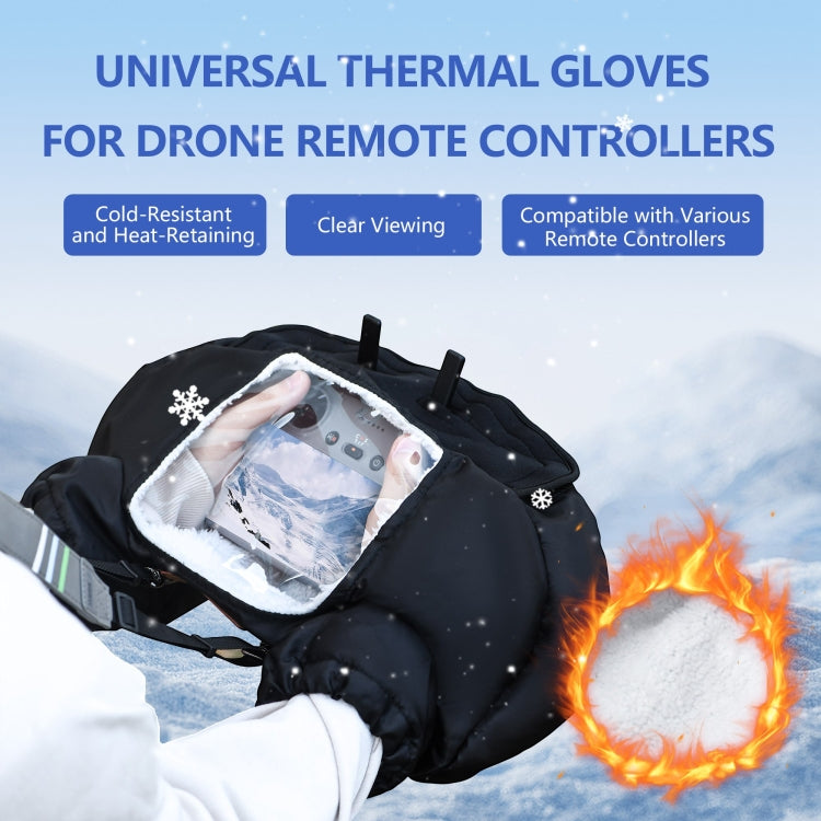 STARTRC Universal Drone Remote Control Winter Warm Gloves (Black) - free shipping - PMC TechLife - Order now!