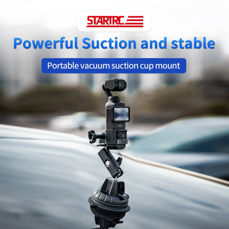 For DJI OSMO Pocket 3 STARTRC Suction Cup Holder Expansion Adapter Bracket (Black) - free shipping - PMC TechLife - Order now!