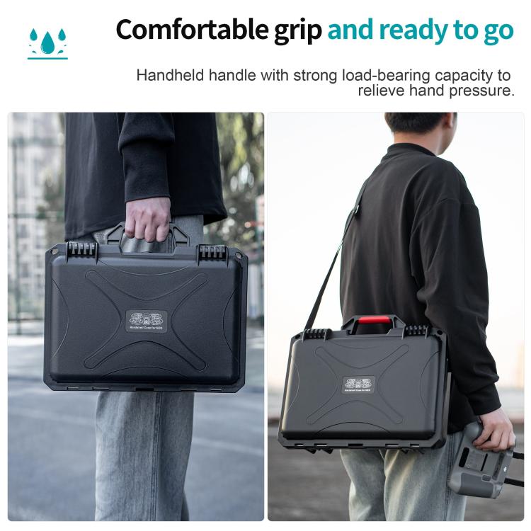 For DJI Neo STARTRC Shoulder PU Storage Bag Handbag, Compatible With RC2 (Grey) - free shipping - PMC TechLife - Order now!