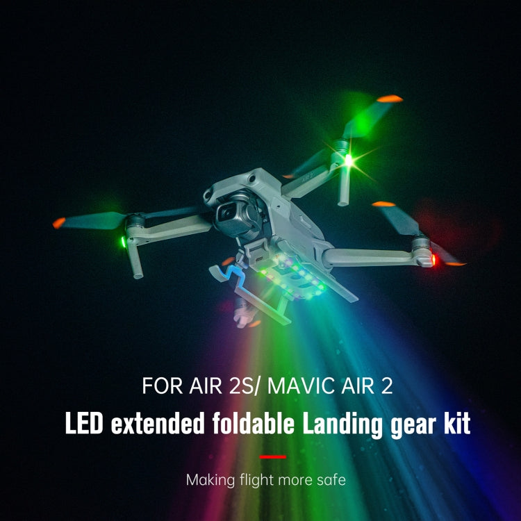 STARTRC LED Light Folding Anti-fall Heightened Landing Gear Training Rack for DJI Air 2S (Grey) -  by STARTRC | Online Shopping South Africa | PMC Jewellery | Buy Now Pay Later Mobicred