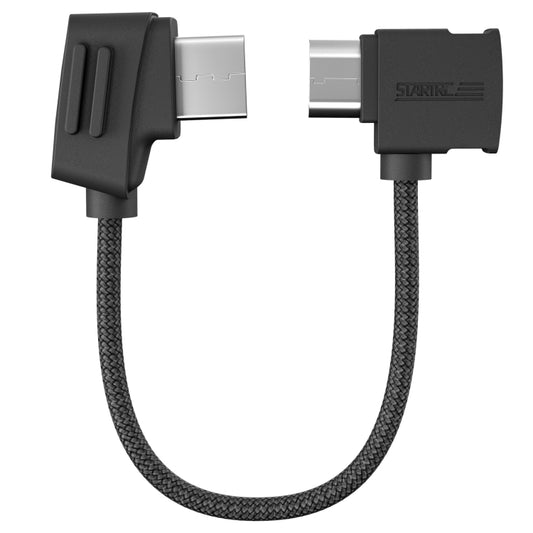 STARTRC 10cm Micro USB to Micro USB Converting Connector Data Cable for DJI Mavic Mini /  Air, Shark Remote Controller(Black) - Cable & Adapter by STARTRC | Online Shopping South Africa | PMC Jewellery | Buy Now Pay Later Mobicred